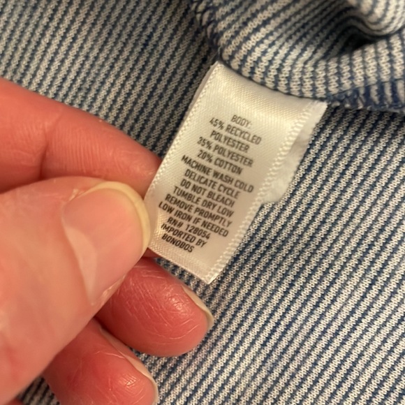 Bonobos Men's Size M 1/4 Zip Pullover - blue. Soft. - Picture 5 of 8